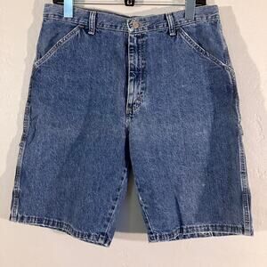 Vintage 80s Wrangler Medium Wash Denim Carpenter Jorts